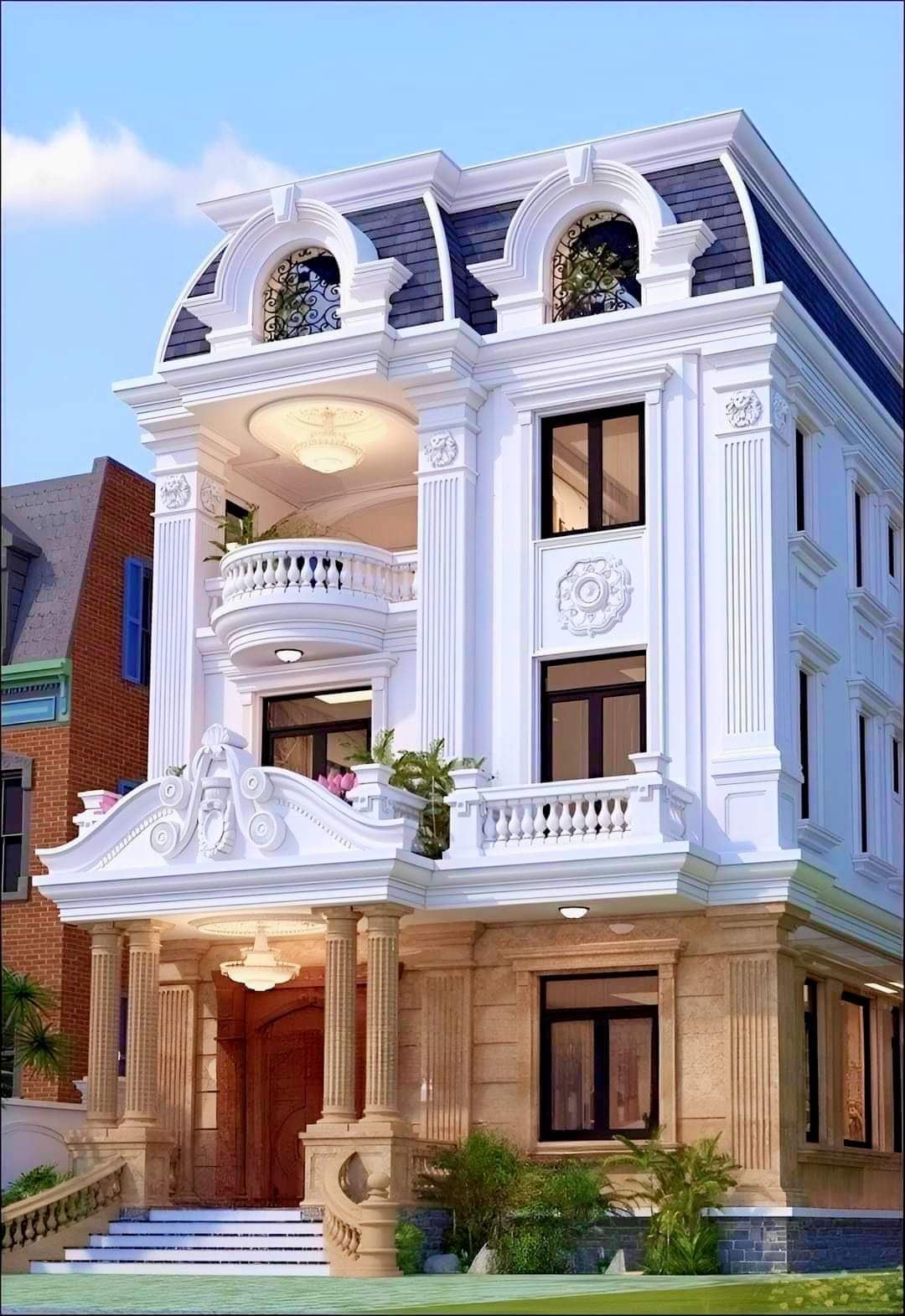 Hình ảnh thiết kế kiến trúc biệt thự
