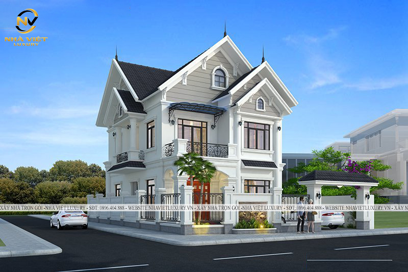 Xây nhà kiểu mái thái tính thẩm mỹ cao, mát mẻ, thông thoáng 4 mùa.